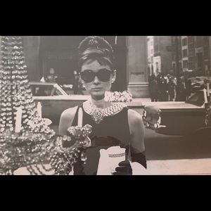 Audrey Hepburn poster 36.5” x 24.5”
